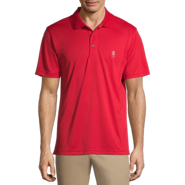 IZOD Men's Golf Comfort Stretch Grid Polo Shirt - Walmart.com - Walmart.com