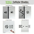 thumbnail image 3 of Regal Living Blackout Cordless Cellular Shade, Alabaster - 59.5" W x 48" L, 3 of 9
