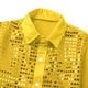 thumbnail image 3 of Camisa de baile de lentejuelas brillantes para niños, Cosplay de discoteca de los años 70, disfraz de actuación para estudiantes, blusa de espectáculo de escenario de baile de Jazz de Hip-hop, 3 of 5