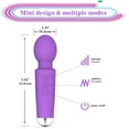 thumbnail image 5 of SSKDBFJG Personal Mini Wand Massager, Multiple Speeds and Multiple Modes,（Purple）, 5 of 5