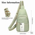 thumbnail image 5 of GAEKEAO Sling Bag for Women Crossbody Bags Fanny Pack Vegan Leather Chest Bag Travel Shoulder Belt Purse Backpack Gifts, 5 of 8