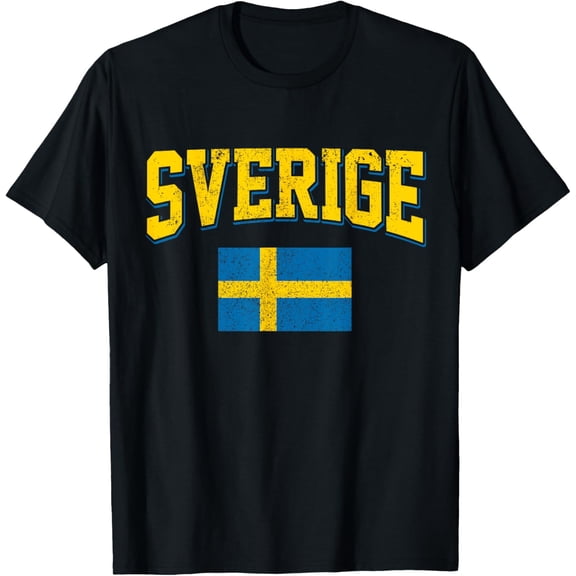 Sweden Swedish Flag Soccer Souvenir Sverige Fan Gift T-Shirt