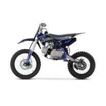 Trailmaster TM24 Dirt Bike 125cc 17 Inch Front Tire, 32.7 Inch seat Height semi-auto 4 Speed (Blue)