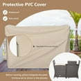 thumbnail image 6 of Costway 5-Piece PE Rattan Outdoor Patio Dining Setwith Cover, Off-White, 6 of 10