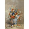 thumbnail image 2 of Eugene Petit 17x24 Black Ornate Framed Double Matted Museum Art Print Titled: Flower Still Life, 2 of 5