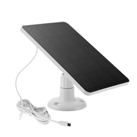

BOFEER 10W 5V IP Security Camera Charger 2 in 1 Charging IP65 Waterproof Solar Panel Charger Power Supply Monocrystalline High Efficiency 360 Adjustable Bracket for Lights Lamp