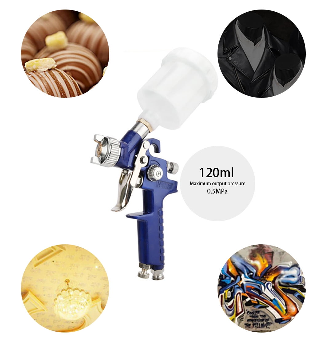0.8mm Mini HVLP Air Paint Sprayer Car Repair Tool Detail Refinishing
