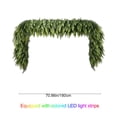 thumbnail image 2 of 71" Pre‑Lit Christmas Norfolk Pine Garland, Thick Dense Artificial Cypress Greenery Garland with Colorful LED Lights, Holiday Hanging Decor for Fireplace Mantel Table Wall Door Frame, 2 of 9