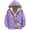 Purple, variant on Kids Jacket Boys Winter Lined Hooded Jacket Thickened Warm Coat for Children Youth Cold Weather Outdoor Windproof Embossed Design Solid Color Size:8-10 Years