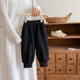 thumbnail image 3 of Faraee Kids Jogger Pants Elastic Waist Toddler Boys Casual Sweatpants with Side Pockets 2T 3T 4T 5T 6T 7T Loose Fit Solid Color Cotton Active Soft Trousers, 3 of 9