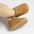 thumbnail image 2 of FAOWME Baby Shoes Summer 0 1 Year Old Baby Shoes Casual British Style Walking Shoes Brown 6-12 Months, 2 of 7