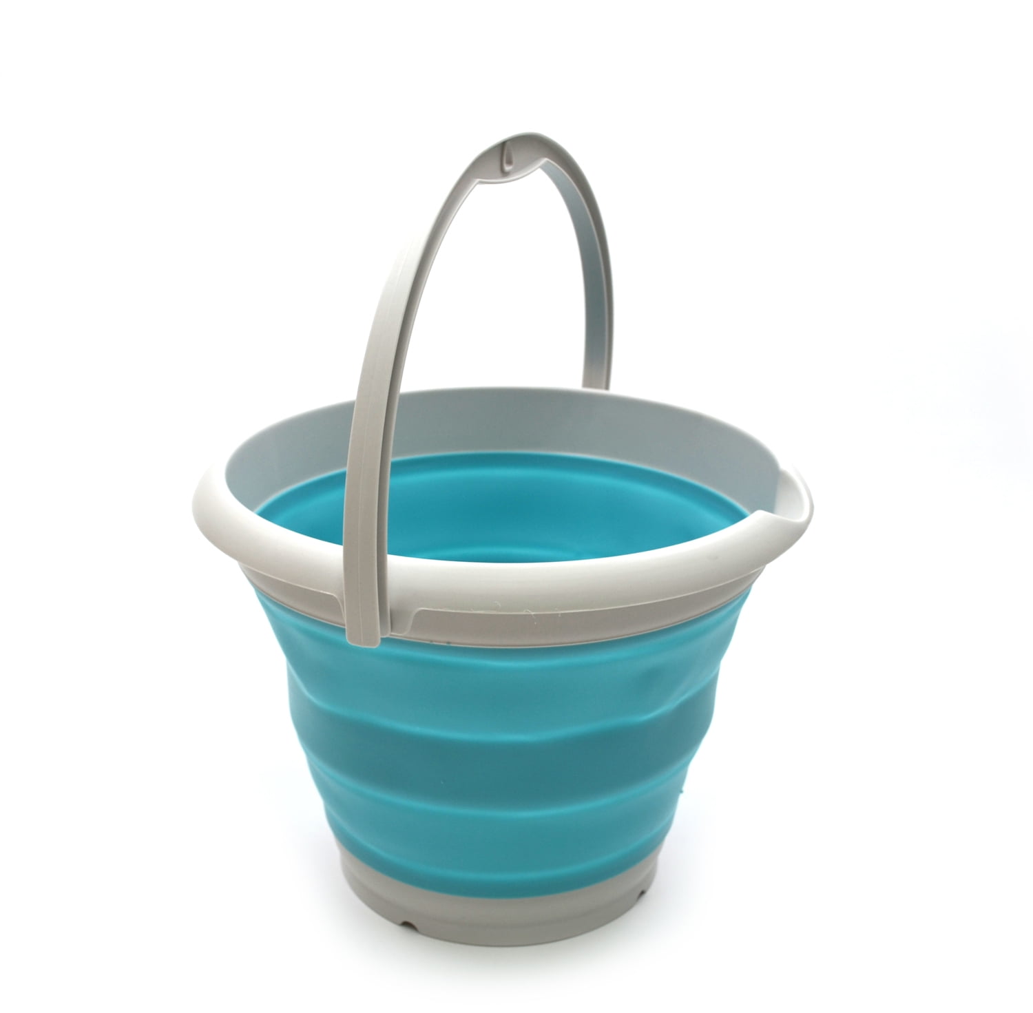 10L/5L COLLAPSIBLE FOLDING SILICON PLASTIC BUCKET KITCHEN CAMPING GARDEN WATER 