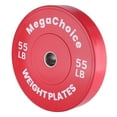 thumbnail image 1 of Ourlova Rubber Bumper Weight Set - 2 Inch Barbell Plates for Home Gym Strength Training, 1 of 8