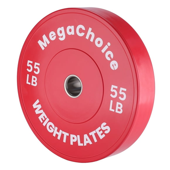 2-inch Olympic Weight Plates, 45LB 55LB Rubber Weight Plates, Bumper Plates for Barbell Weightlifting Strength Training