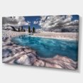 thumbnail image 2 of Amazing Blue Melt Lake in Fog - Large Landscape Canvas Art Print, 2 of 4