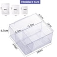 thumbnail image 3 of Caja De Joyería Organizador De Joyas con 60 Piezas Bolsas de Plástico Transparente para Joyas,Joyero de viaje pequeño con Cierre Anti Oxidación para Collares Aretes Anillos y Brazaletes, 3 of 8