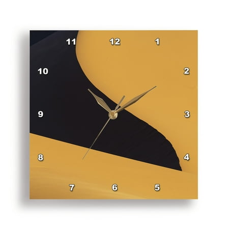 3dRose, Africa, Erg Chebbi, Morocco. Desert dune contrast. , 15x15 Wall Clock