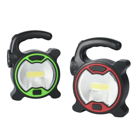 

Shop LC Set of 2 Portable Ultra Bright COB LED Floodlight Work Lamp Green Red