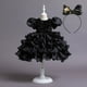 thumbnail image 1 of Vestido de princesa para niñas pequeñas, manga abullonada, malla de lentejuelas, tul, tutú, carnaval, boda, fiesta de cumpleaños, vestido de baile, ropa 9-10T (etiqueta 150) Gao Jinjia LED, 1 of 2