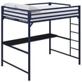 thumbnail image 2 of DHP Mabel Full Metal Loft Bed with Desk in Blue, 2 of 13
