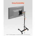 thumbnail image 6 of KFFKFF Rolling TV Stand, Mobile Cart for 17-55 Inch Screens, Adjustable Orientation, Portable Stand with Wheels Supports up to 44 lbs for Home, Office, Outdoor Use, Max VESA 200x200mm, 6 of 9