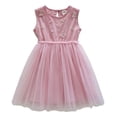 thumbnail image 1 of LUOGENLI Robe Fillette Tout-Petits Sans Manches Broderie Robe en Maille Danse Fête Princesse Robes Vêtements Longue Robe pour Filles 5-6 Ans, 1 of 5