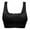 Black, variant on Bras for Women's Seamless Lace Bra Top With Front Lace Cover Sports Bra on Clearance Black M