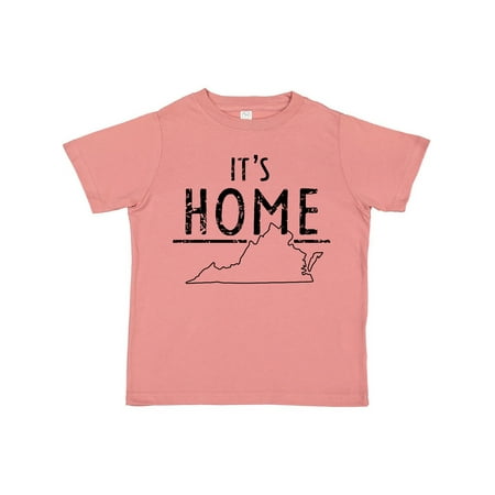 

Inktastic It s Home- State of Virginia Outline Distressed Text Gift Toddler Boy or Toddler Girl T-Shirt