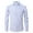 Light Blue, variant on Men's Long Sleeve Button Up Shirts Solid Slim Fit Casual Business formal Dress Shirt White