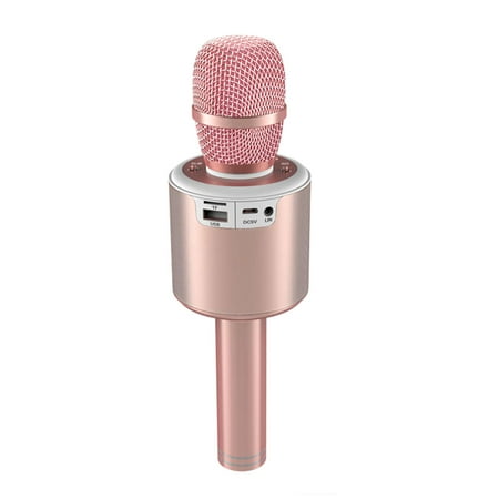 Microphone de karaoké professionnel N6 sans fil BT avec lumières LED  dansantes Haut-parleur portable 2