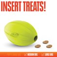 thumbnail image 3 of NERF Feeder Football Dog Toy Green 5in, 3 of 4