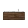 thumbnail image 2 of SERA Fleur Meuble-Lavabo de Salle de Bain Noyer, 2 of 6