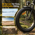 thumbnail image 6 of TRIWILL 26"Electric Bike for Adults, 750W Rated E-Mountain Bicycle, 28MPH Class 3 Fat Tire Ebike, 48V 15Ah Removable Battery, 7 Speed and Front Suspension with Rear Rack, UL2849, 6 of 9