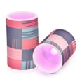thumbnail image 7 of Yayeee Flameless Candles with Remote Flickering Battery Operated Multi Color Changing, Purple Colorful Circles, 7 of 7