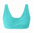 thumbnail image 6 of HCNTES Women's Bikini Tops Only Push Up Swimsuit Top Padded Triangle Bra Bathing Suit Tops Adjustable Straps Swimwear GN2,XL, 6 of 7