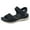 Black, variant on Womens Orthopedic Walking Sandals with Comfortable Arch Support Summer Outdoor Hiking Sport Adjustable Strap Athletic Chunky Cushion Shoes Beige Size 7.5