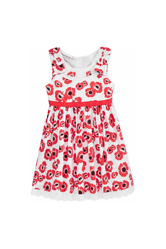 Baby Girls' Floral-Print Dress, Red,Size 18 Months, $44