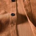 thumbnail image 5 of Lroveb Men's Casual Solid Corduroy Shirt Long Sleeve Pocket Turn-Down Collar Top Mens Top, 5 of 7