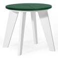 thumbnail image 3 of WestinTrends Pacifica HDPE Plastic Outdoor Round Adirondack Patio Side Table, White/Dark Green, 3 of 9