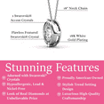 thumbnail image 2 of Cate & Chloe Zara 18k White Gold Plated Necklace with Round Cut Swarovski Crystal Gift for Women, 2 of 8