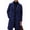 Navy Blue, variant on Men'S Wool Blend Trench Coat Notched Collar Overcoat with Pockets Navy Blue M