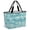 Turquoise,White, variant on Navy Blue Anchor Nautical Beach Bag for Women, Large Breathable Mesh Beach Tote Bag, Coastal Rudder Beach Sandproof Lightweight Travel Bags for Vacation Picnic Swimming Pool 15.7"x15.7"x9.1"