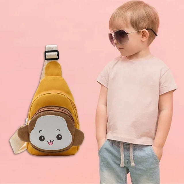 Wmhnj Bolso bandolera infantil con bandolera ajustable, tamaño 21 x 15 cm, compartimento grande y cierre de cremallera.