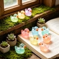 thumbnail image 6 of TUITOONM 20Pcs Glow in The Dark Duck Figurines Mini 0.67 Inch Luminous Resin Rubber Ducks for DIY Crafts, Birthday Party Favors, Potted Plant Surprises & Night Light Decorations, 6 of 10