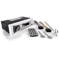 thumbnail image 2 of PYLE PLMRB29W - Marine Bluetooth Stereo Radio - 12v Single DIN Style Boat In dash Radio Receiver System with Built-in Mic, Digital LCD, RCA, MP3, USB, SD, AM FM Radio - Remote Control -(White), 2 of 5