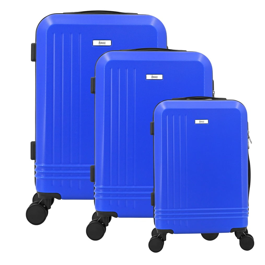 Alisa ABS Hard shell Lightweight 360 Dual Spinning Wheels Combo Lock 28" 24", 20" 3 Piece Luggage Set