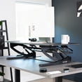 thumbnail image 5 of VIVO Black 48" Height Adjustable Standing Desk Monitor Riser, Sit Stand Tabletop, 5 of 9