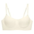 thumbnail image 3 of Arlun,Women's Wireless Push up Bras Seamless Full Coverage Bralettes Smoothing Supportive Comfortable Everyday Bra Lightweight Breathable Basic Bra White M, 3 of 4