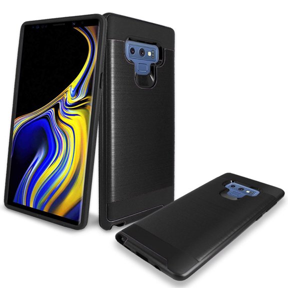 Samsung Galaxy Note 9 / N960 Hybrid Metal Brushed Shockproof Tough Case Cover