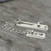 OUNONA Chain Door Lock Stainless Steel Security Door Chain Guard Latch Lock for Home Hotel (Silver)